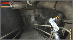 Korytarz ten doprowadzi Cię to drzwi, za którymi znajdują się schody - Grid 4 Subway Tunnels (2) | CHAPTER IV | Condemned Criminal Origins - Condemned: Criminal Origins - poradnik do gry