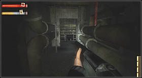 Następnie wróć do miejsca, gdzie przed chwilą para uniemożliwiała dalszą drogę (zaraz po wejściu po drabinie zostaniesz zaatakowany przez zbira) - Grid 4 Subway Tunnels (2) | CHAPTER IV | Condemned Criminal Origins - Condemned: Criminal Origins - poradnik do gry