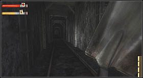 Idąc dalej, ponownie trafisz na tory, lecz tym razem na zamknięty odcinek tunelu - Grid 4 Subway Tunnels (3) | CHAPTER IV | Condemned Criminal Origins - Condemned: Criminal Origins - poradnik do gry