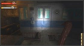 Ponownie obchodząc wagony [#9] , zbliż się do jednego z nich i po małej, drewnianej kładce podejdź do drzwi - Grid 4 Subway Tunnels (4) | CHAPTER IV | Condemned Criminal Origins - Condemned: Criminal Origins - poradnik do gry