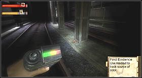 Znaleźć go można zaraz na starcie rozdziału przy użyciu detektora zapachów (leży pomiędzy dwoma trasami metra) - Sekrety | CHAPTER IV | Condemned Criminal Origins - Condemned: Criminal Origins - poradnik do gry