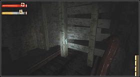 Drugi fragment metalu przymocowany jest do drewnianej zapory blokującej tunel - Sekrety | CHAPTER IV | Condemned Criminal Origins - Condemned: Criminal Origins - poradnik do gry