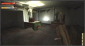 Znajdziesz go zaraz na początku etapu, obok czerwonego i zielonego prezentu (przed przejściem obok nieczynnych ruchomych schodów) - Sekrety | CHAPTER V | Condemned Criminal Origins - Condemned: Criminal Origins - poradnik do gry