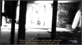 W pewnym momencie zmieni się kamera, która imitować będzie wzrok jakiegoś stworzenia - Burnback Alley (1) | CHAPTER VI | Condemned Criminal Origins - Condemned: Criminal Origins - poradnik do gry