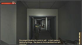 Potem podążaj za nią (po kilku krokach załączy się kolejny, kilkunastosekundowy filmik) - Metro City Library (1) | CHAPTER VII | Condemned Criminal Origins - Condemned: Criminal Origins - poradnik do gry