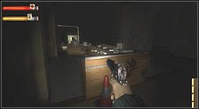 Na górze stoczysz walkę z dwoma oponentami, obydwaj będą strzelać, więc postaraj się nie zginąć, pamiętając o paralizatorze i broni pozostawionej na dole - Metro City Library (3) | CHAPTER VII | Condemned Criminal Origins - Condemned: Criminal Origins - poradnik do gry