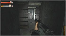 Kontynuując drogę, dotrzesz do spalonej części biblioteki, do pomieszczenia z wieloma zniszczonymi regałami - Metro City Library (3) | CHAPTER VII | Condemned Criminal Origins - Condemned: Criminal Origins - poradnik do gry
