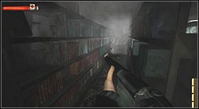 Następnie wejdź między regały i kontynuuj przygodę - Metro City Library (4) | CHAPTER VII | Condemned Criminal Origins - Condemned: Criminal Origins - poradnik do gry