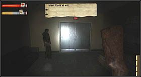 W chwili zabicia ostatniego przeciwnika, do pokoju wbiegnie Rose, podążając za nią, podbiegnij do kolejnych drzwi wyjściowych - Metro City Library (4) | CHAPTER VII | Condemned Criminal Origins - Condemned: Criminal Origins - poradnik do gry