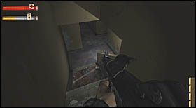 Zeskakujesz z do połowy zniszczonych schodów [#4] i obracasz się o 180 stopni, gdyż spod nich wybiegnie potwór - Josephs Secondary School (2) | CHAPTER VIII | Condemned Criminal Origins - Condemned: Criminal Origins - poradnik do gry