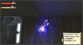 Na jednych z żółtych drzwiczek znajduje się krew - pobierz próbkę, a następnie je otwórz - Josephs Secondary School (3) | CHAPTER VIII | Condemned Criminal Origins - Condemned: Criminal Origins - poradnik do gry