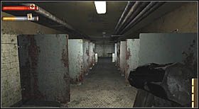 Idąc pomiędzy kolejnymi prysznicami i skręcając na ich końcu w lewo, bohater dostanie ataku - Josephs Secondary School (4) | CHAPTER VIII | Condemned Criminal Origins - Condemned: Criminal Origins - poradnik do gry