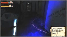 Ostatni ciąg napisu (lewy, dolny) również kończy się na piętrze, lecz dotarcie do niego jest nieco bardziej skomplikowane - Apple Seed Orchard (1) | CHAPTER IX | Condemned Criminal Origins - Condemned: Criminal Origins - poradnik do gry