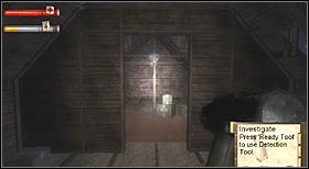 Gdy wejdziesz do większego pomieszczenia ze zniszczonym dachem [ - Apple Seed Orchard (2) | CHAPTER IX | Condemned Criminal Origins - Condemned: Criminal Origins - poradnik do gry
