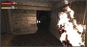 Będąc na miejscu, przejdź podłużnym budynkiem i wyjdź przez przejście na jego końcu (po drodze dojdzie do małego zdarzenia, w wyniku którego zniszczeniu ulegną deski po prawej stronie - nie przechodź pomiędzy nimi, chyba, że nie chcesz zebrać wszystkich sekretów) - Processing Center (1) | CHAPTER X | Condemned Criminal Origins - Condemned: Criminal Origins - poradnik do gry