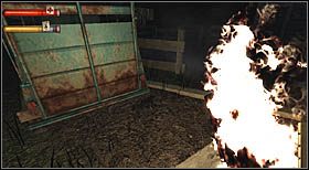 Kilka metrów od miejsca pierwszej walki z przeciwnikiem stać będzie niebieska przyczepa, służąca do przewozu zwierząt - Sekrety | CHAPTER X | Condemned Criminal Origins - Condemned: Criminal Origins - poradnik do gry