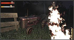 Idąc polną drogą, miniesz po lewej stronie stojący traktor i leżącego na nim ptaka - Sekrety | CHAPTER X | Condemned Criminal Origins - Condemned: Criminal Origins - poradnik do gry