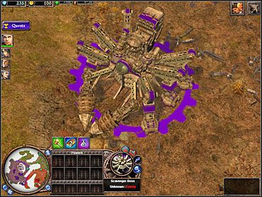 Największym problemem jest tutaj Scavenger Boss, potężny, mechaniczny pająk o gigantycznej ilości HP - Monte Laguna | Vinci | Rise of Nations Rise of Legends - Rise of Nations: Rise of Legends - poradnik do gry