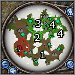 Na początek postaraj się opanować całą południową część mapy (1 ), zdobywając dodatkowe ośrodki produkcji, kopalnie oraz miasta - Teomqui | Cuotl | Rise of Nations Rise of Legends - Rise of Nations: Rise of Legends - poradnik do gry