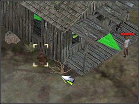 Teraz musisz oczywiście zaczekać na pojedynczego wartownika i szybko go wyeliminować (#1) - [Misja 1.2] Santa Fe - A Marshall in Need | Desperados 2 - Desperados 2: Coopers Revenge - poradnik do gry