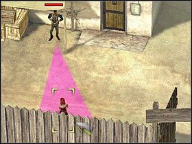 Ciało tym razem proponowałbym pozostawić niedaleko niewielkiej kładki znajdującej się przy wodzie (#1) - [Misja 4.1] Fort Wingate - The Prisoner cz.2 | Desperados 2 - Desperados 2: Coopers Revenge - poradnik do gry