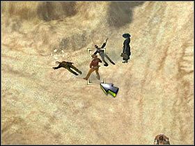 Ciała ogłuszonych przeciwników proponowałbym chować za okolicznymi skałami (#1) - [Misja 4.2] Fort Wingate - Hawkeyes Liberation cz.1 | Desperados 2 - Desperados 2: Coopers Revenge - poradnik do gry