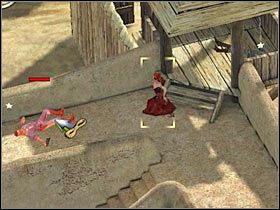 Skieruj się w stronę przeciwległej wieżyczki - [Misja 4.3] Fort Wingate - Headquarters cz.3 | Desperados 2 - Desperados 2: Coopers Revenge - poradnik do gry