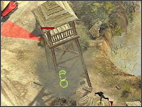 Wybierając cel zakładający uwolnienie oficerów musiałbyś wrócić się do niewielkiej kładki (#1) - [Misja 4.4] Fort Wingate - The Revolt cz.3 | Desperados 2 - Desperados 2: Coopers Revenge - poradnik do gry