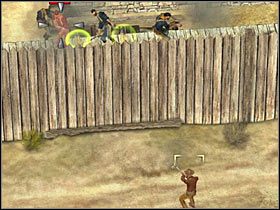 Jeśli chodzi o gostków pilnujących wejścia do terenów więziennych - masz kilka opcji do wyboru - [Misja 4.4] Fort Wingate - The Revolt cz.3 | Desperados 2 - Desperados 2: Coopers Revenge - poradnik do gry