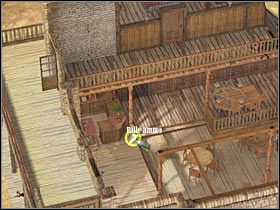 Ponownie radziłbym skorzystać z niewielkich schodków - [Misja 5.2] Santa Fe - The Bookkeeper cz.3 | Desperados 2 - Desperados 2: Coopers Revenge - poradnik do gry