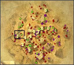 Oznaczenia na mapie: 1 - miejsce startu - [Misja 5.3] Santa Fe - The Bank Robbery cz.1 | Desperados 2 - Desperados 2: Coopers Revenge - poradnik do gry