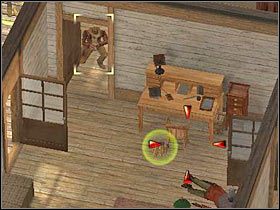 Po zlikwidowaniu pierwszej grupy bandytów koniecznie zacznij kierować się w stronę dolnej krawędzi planszy - [Misja 5.3] Santa Fe - The Bank Robbery cz.1 | Desperados 2 - Desperados 2: Coopers Revenge - poradnik do gry