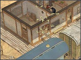 Z wykonaniem powyższej czynności musisz się pośpieszyć, gdyż z czasem zaczną się tu zjawiać kolejni przeciwnicy - [Misja 5.3] Santa Fe - The Bank Robbery cz.1 | Desperados 2 - Desperados 2: Coopers Revenge - poradnik do gry