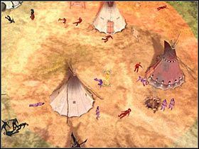 Zacznij strzelać do znajdujących się w Twoim polu rażenia przeciwników (#1) - [Misja 6.1] Sacred Mountain - Captured Indians cz.3 | Desperados 2 - Desperados 2: Coopers Revenge - poradnik do gry