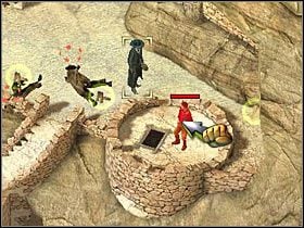 Po lewej stronie powinien stać jeszcze jeden przeciwnik - [Misja 6.3] Sacred Mountain - The Execution cz.2 | Desperados 2 - Desperados 2: Coopers Revenge - poradnik do gry