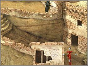 Jeśli chcesz możesz teraz załatwić ze snajperki kilku gostków okupujących niższy poziom (#1) - [Misja 6.3] Sacred Mountain - The Execution cz.3 | Desperados 2 - Desperados 2: Coopers Revenge - poradnik do gry