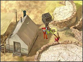 Tak jak już wcześniej wspomniałem, teren ten patrolowany jest przez wrogiego snajpera (#1) - [Misja 6.3] Sacred Mountain - The Execution cz.3 | Desperados 2 - Desperados 2: Coopers Revenge - poradnik do gry