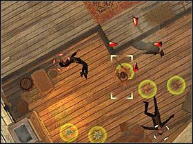 Teraz będziesz się musiał rozprawić z gostkiem stojącym w środku, a także snajperami zlokalizowanymi na balkoniku (#1) - [Misja 6.4][FINAŁ] Sacred Mountain - Coopers Revenge cz.3 | Desperados 2 - Desperados 2: Coopers Revenge - poradnik do gry