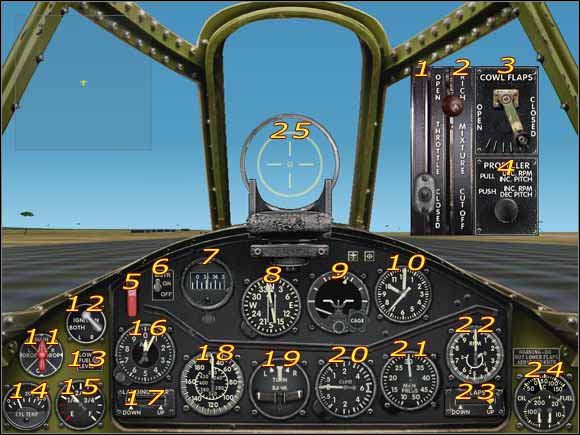 1 - Kokpit - Microsoft Combat Flight Simulator 2: WWII Pacific Theater - poradnik do gry