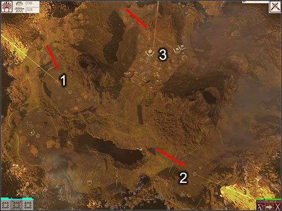 Na załączonym zdjęciu ponumerowałem osady, które znaleźć muszę się pod Twoim wpływem, przejmuj je w przedstawionej kolejności - gameplay - zło | WYSPA CZWARTA Black & White 2 Wojny Bogów - Black & White 2: Wojny Bogów - poradnik do gry