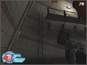 Za szklanymi drzwiami czeka Cię mała przeprawa z dużą liczbą żołnierzy wroga oraz stacjonarnym działkiem podwieszonym pod sufitem - U4 Laboratory - Laboratory | Solucja SiN Episodes Emergence - SiN Episodes: Emergence - poradnik do gry