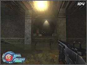 Bez względu na to, którą trasą tu dotarłeś, wejdź do kolejnego tunelu (#104), podstawiając sobie wcześniej jakikolwiek przedmiot, który znajdziesz w okolicy - Pursuit - Descent | Solucja SiN Episodes Emergence - SiN Episodes: Emergence - poradnik do gry