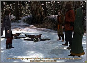 Po skończonej bijatyce możesz dowiedzieć się czegoś więcej o tej oryginalnej grupce składającej się z czarnoskórego siłacza Chawana, młodzieńca o imieniu Brynn i czarodziejki Naane - Dla idei | Rozdział 2 - Zagubienie w Dreamfall The Longest Journey - Dreamfall: The Longest Journey - poradnik do gry