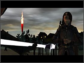 Azadi spuszczają się po linach i w trakcie gwałtownej wymiany zdań między dwoma nienawidzącymi się mężczyznami Kian staje w obliczu wyboru - Rozdział 10 - Rozstaje | Dreamfall The Longest Journey - Dreamfall: The Longest Journey - poradnik do gry