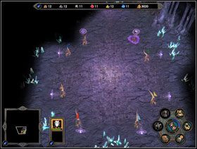 Zaczyna się od dowolnego zawodnika, zielony jest najmocniejszy. - Misja 1 - Kampania 4 - Heroes of Might & Magic V - poradnik do gry