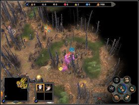 Niebieski namiot jest koło czerwonego posterunku i odwrotnie. - Misja 5 - Kampania 4 - Heroes of Might & Magic V - poradnik do gry