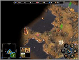 Nie warto atakować co silniejszych potworów strzegących obelisków. - Misja 2 - Kampania 5 - Heroes of Might & Magic V - poradnik do gry