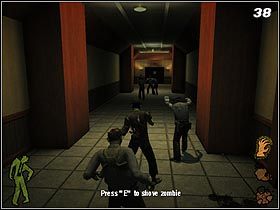 W korytarzu z czerwonymi kolumnami, skręć w prawo - The Slammer | Solucja Stubbs the Zombie in Rebel Without a Pulse - Stubbs the Zombie in Rebel Without a Pulse - poradnik do gry