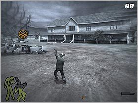 Na końcu trasy znajduje się mały budynek (#86) - Fall of the House of Otis (2) | Solucja - Stubbs the Zombie in Rebel Without a Pulse - poradnik do gry