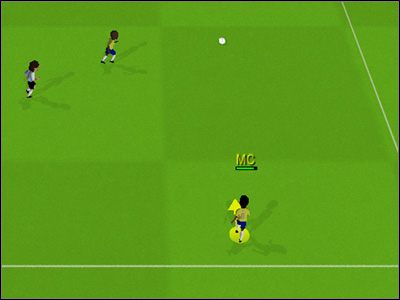 Podanie na dobieg przy użyciu [X] - Odbiór piłki | Sterowanie w Sensible Soccer 2006 - Sensible Soccer 2006 - poradnik do gry